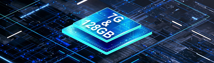 4G+3G RAM & 128G ROM Super Large Memory