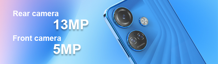 5MP & 13MP front and rear cameras